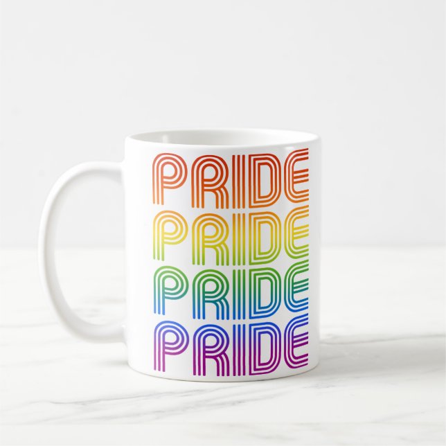 Mug Fierté Arc-en-ciel Rétro (Gauche)