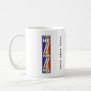Mug Fierté Couleurs Mes Pronononounes sont Lui Son