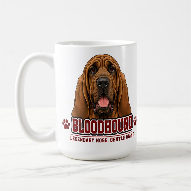 Mug 🐾 Fierté de la famille du propriétaire de Bloodho (Gauche)