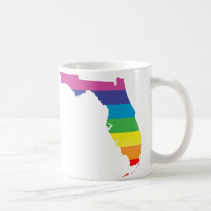 Mug fierté de la Floride. rayé