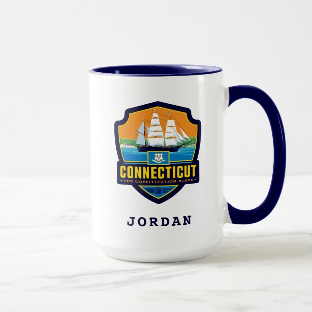Mug Fierté de l'État | Connecticut (Droite)