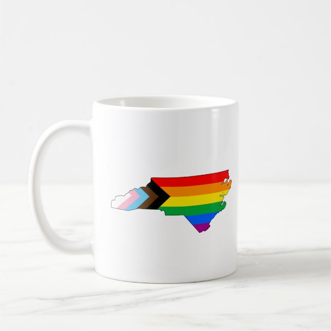 Mug Fierté de l'État de Caroline du Nord LGBTQ Progres (Gauche)