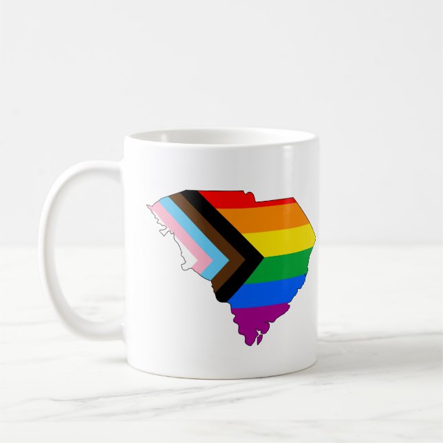 Mug Fierté de l'État de Caroline du Sud LGBTQ Progress (Gauche)