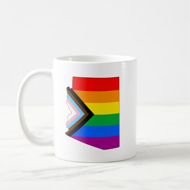 Mug Fierté de l'État de l'Arizona LGBTQ Progress Pride (Gauche)