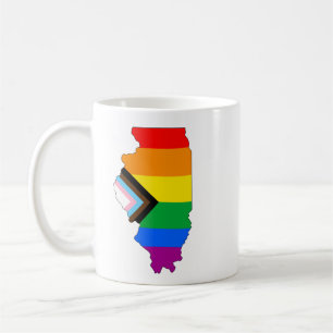 Mug Fierté de l'État de l'Illinois LGBTQ Progress Prid