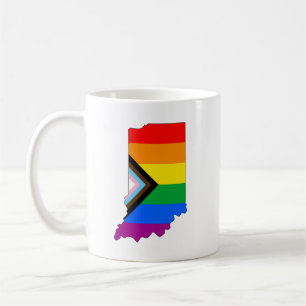 Mug Fierté de l'état de l'Indiana LGBTQ Progrès Pride