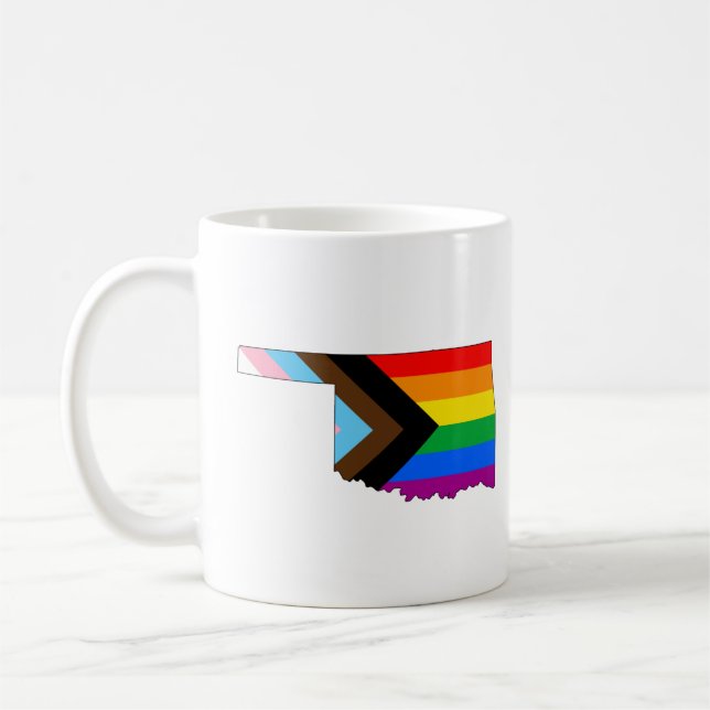 Mug Fierté de l'État de l'Oklahoma LGBTQ Progress Prid (Gauche)