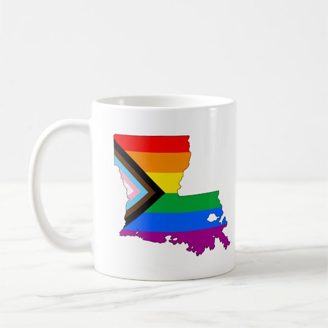 Mug Fierté de l'État de Louisiane LGBTQ Progress Pride (Gauche)