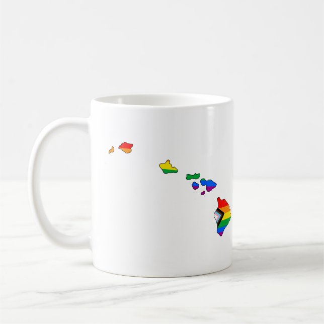Mug Fierté de l'État d'Hawaii LGBTQ Progress Pride (Gauche)