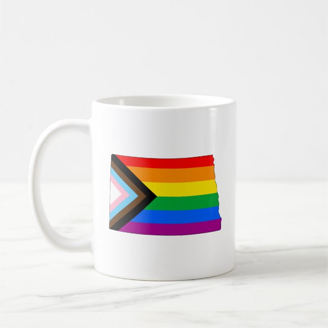 Mug Fierté de l'État du Dakota du Nord LGBTQ Progress  (Gauche)