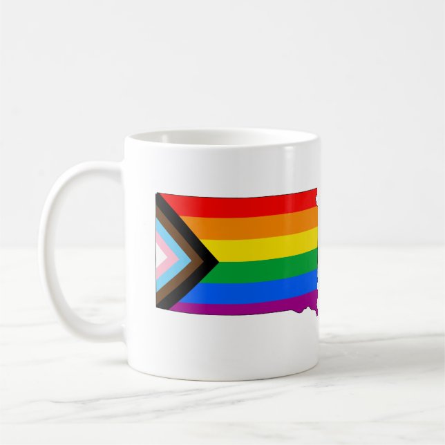 Mug Fierté de l'État du Dakota du Sud LGBTQ Progress P (Gauche)