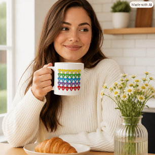 Mug Fierté de l'État du Kansas Rainbow Hearts