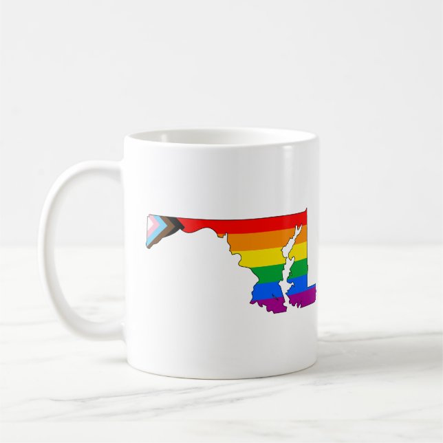 Mug Fierté de l'État du Maryland LGBTQ Progress Pride (Gauche)