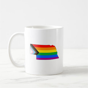 Mug Fierté de l'État du Nebraska LGBTQ Progrès Pride