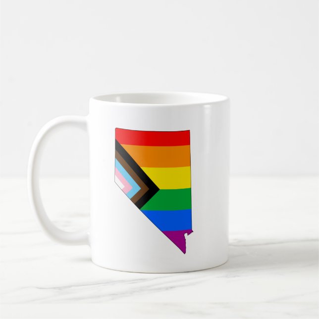 Mug Fierté de l'État du Nevada LGBTQ Progress Pride (Gauche)