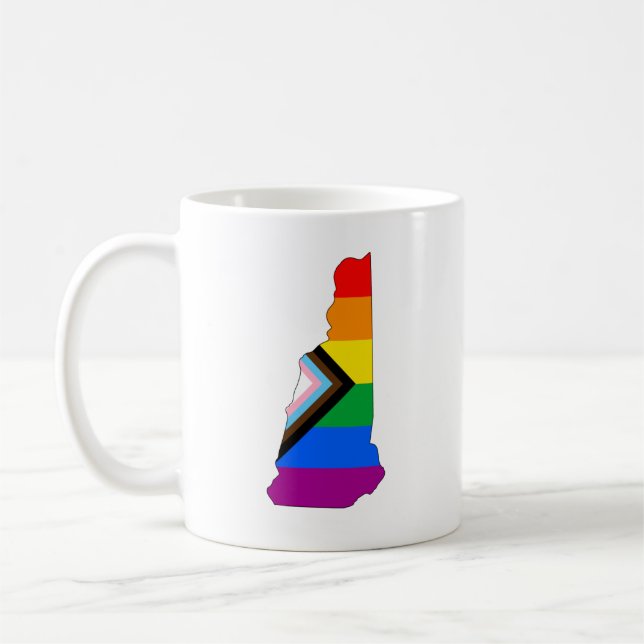 Mug Fierté de l'État du New Hampshire LGBTQ Progress P (Gauche)