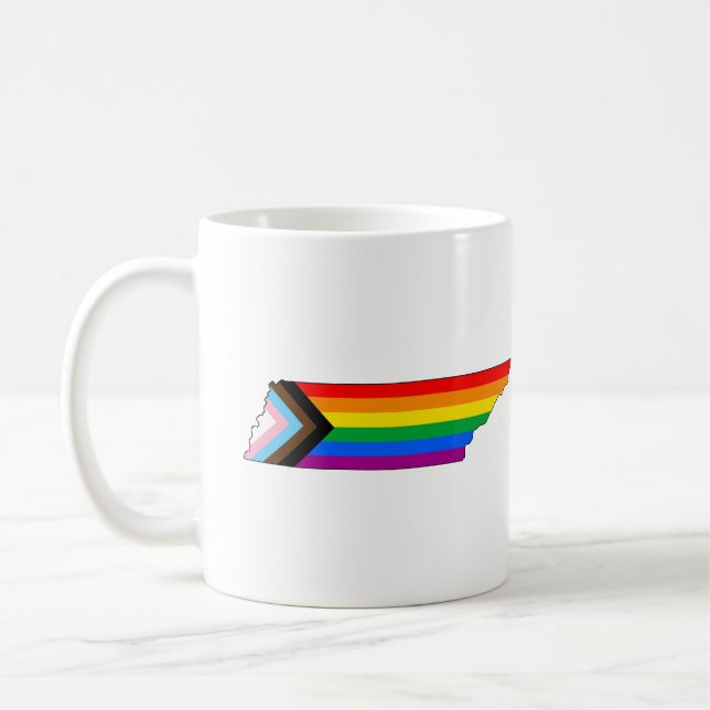 Mug Fierté de l'État du Tennessee LGBTQ Progress Pride (Gauche)