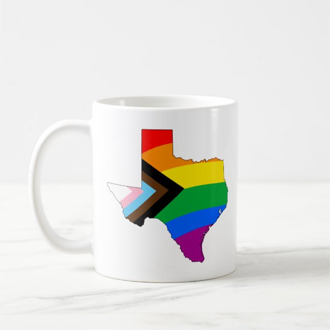 Mug Fierté de l'État du Texas LGBTQ Progress Pride (Gauche)