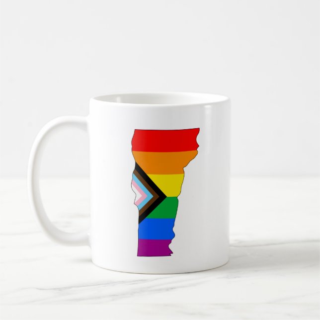 Mug Fierté de l'État du Vermont LGBTQ Progress Pride (Gauche)