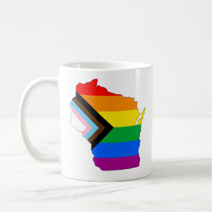 Mug Fierté de l'État du Wisconsin LGBTQ Progress Pride
