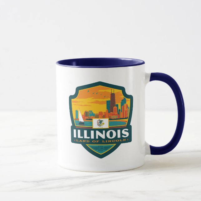 Mug Fierté de l'État | Illinois (Droite)