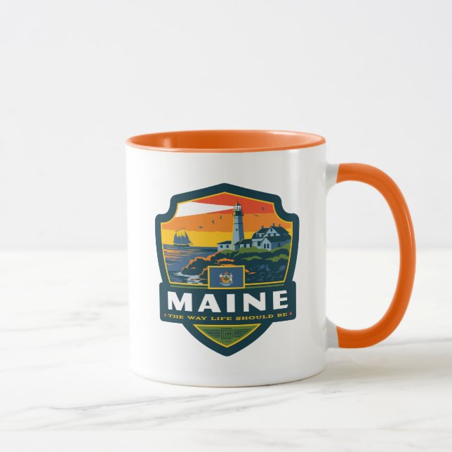 Mug Fierté de l'État | Maine (Droite)