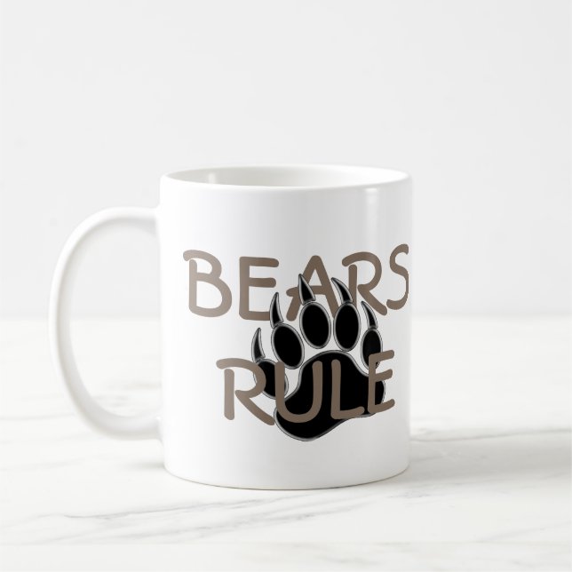 Mug Fierté d'ours Patte d'ours Les ours règnent (Gauche)
