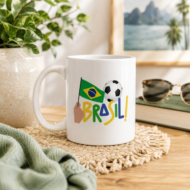Mug Fierté du football brésilien  (Créateur téléchargé)