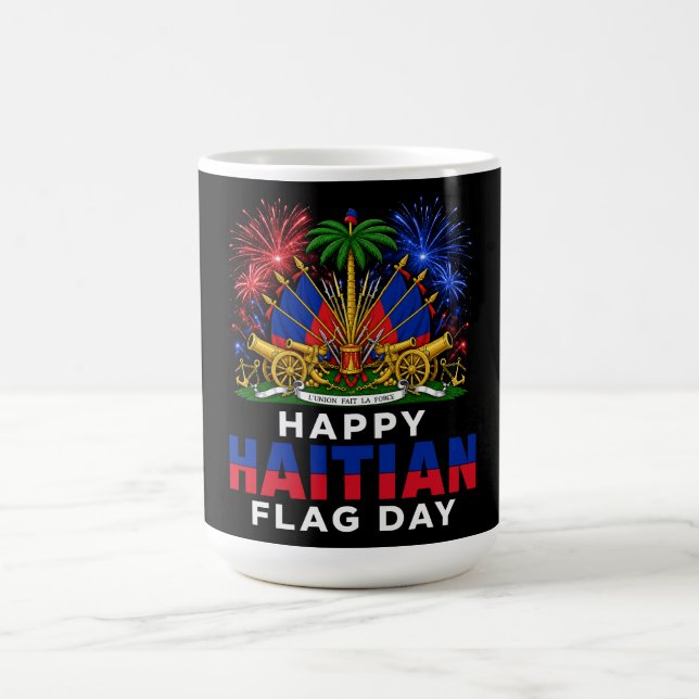 Mug Fierté du Jour du Drapeau Haïtien – Conception Ayi (Centre)