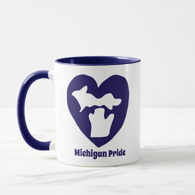 Mug Fierté du Michigan cœur (Gauche)