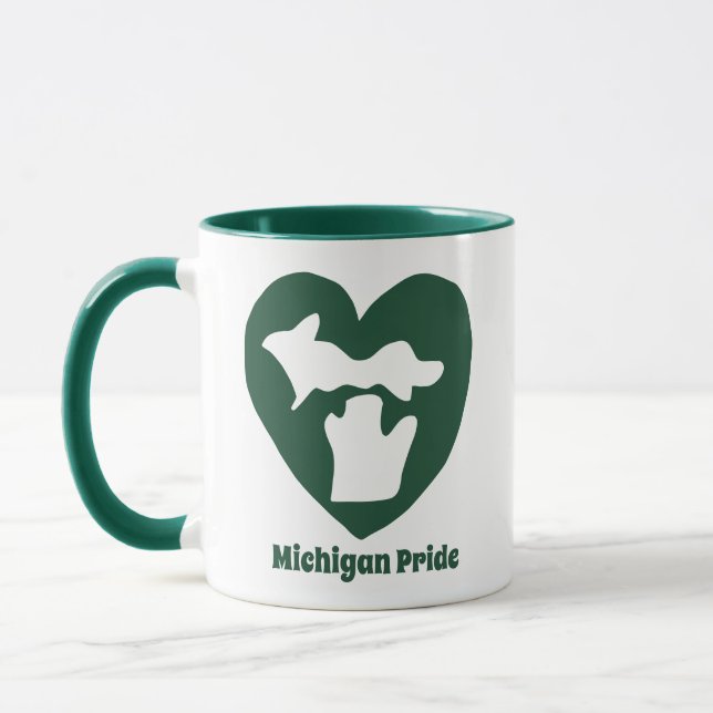 Mug Fierté du Michigan cœur (Gauche)