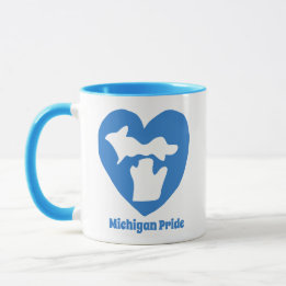 Mug Fierté du Michigan cœur