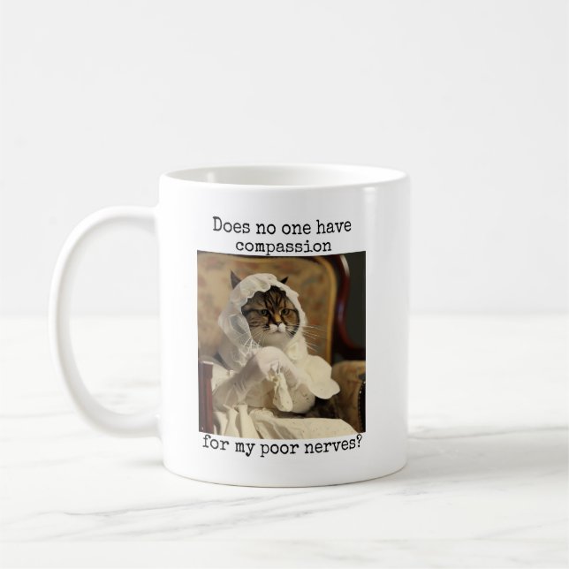 Mug Fierté et préjugés Compassion pour mes pauvres ner (Gauche)