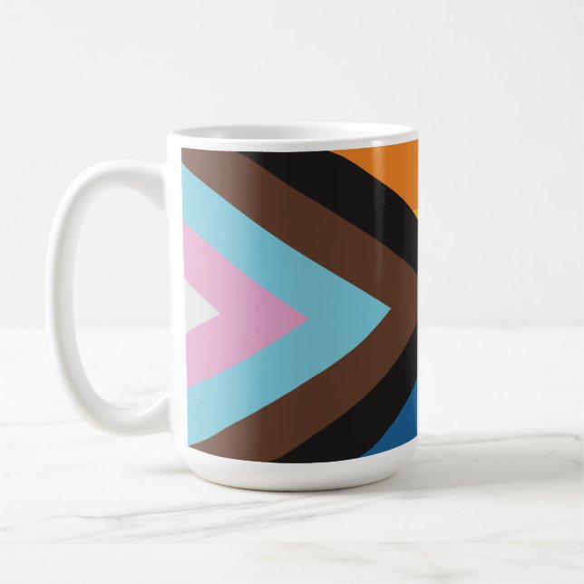 Mug Fierté gay lgbt drapeau arc-en-ciel (Gauche)