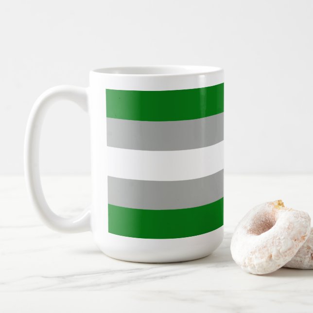 Mug Fierté grise romantique (Avec donut)