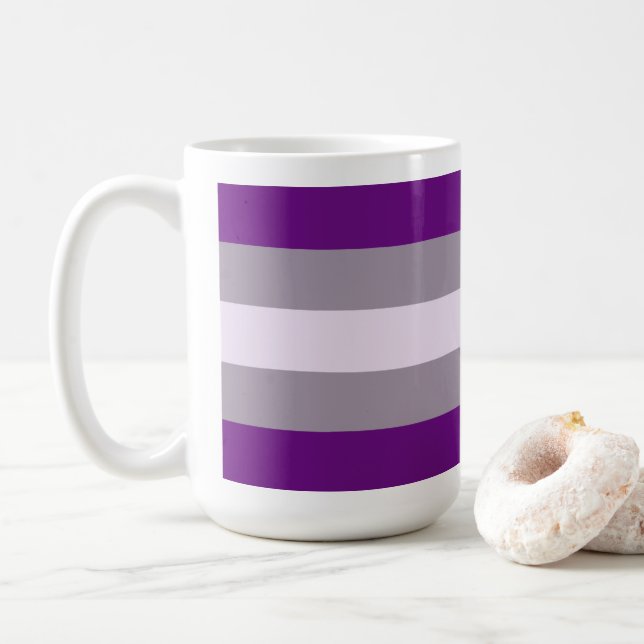 Mug Fierté grise sexuelle (Avec donut)