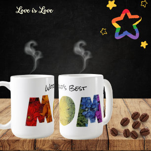Mug Fierté inspirée Floral World la meilleure maman Mu