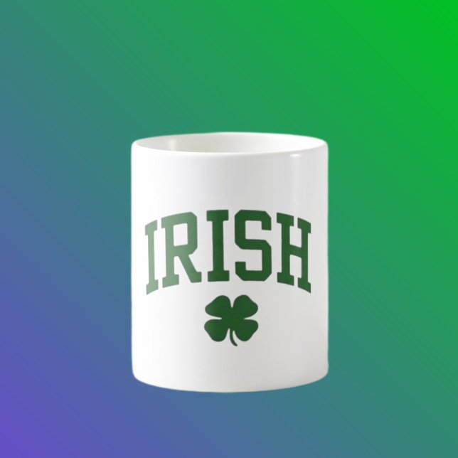 Mug Fierté Irlandaise Classique Trèfle - Fête de la Sa (Créateur téléchargé)