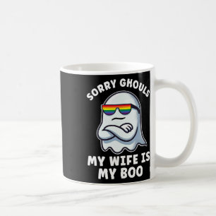 Mug Fierté lesbienne Halloween Femme fantôme Ma femme 