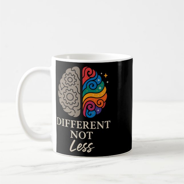 Mug Fierté neurodivergente Adhd Autisme Acceptation Au (Gauche)