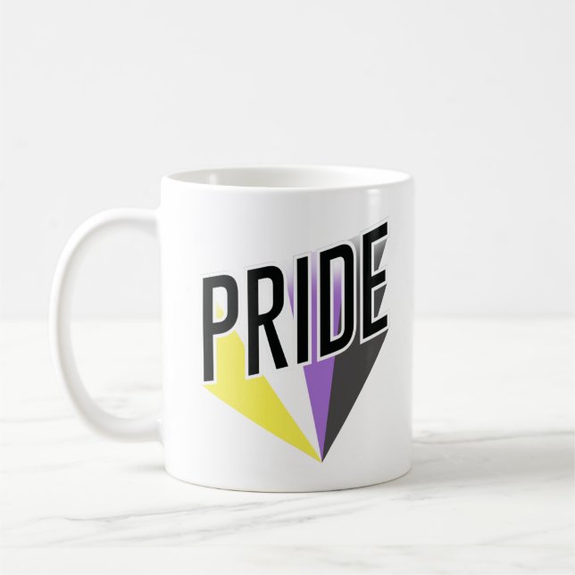 Mug Fierté non binaire éclatée (Gauche)