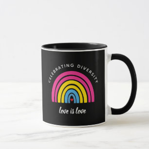 Mug Fierté Pansexuelle Célébrer la diversité L'amour e