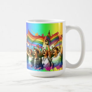 Mug Fierté   Personnes et drapeaux LGBTQIA+