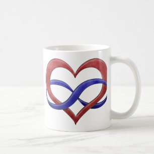 Mug Fierté polyamérale Coeur infini