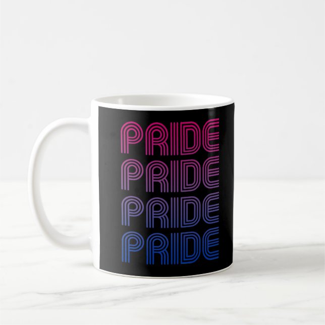 Mug Fierté Rétro Bisexuelle (Gauche)