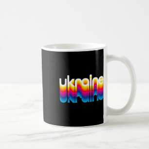 Mug Fierté ukrainienne - Graphique arc-en-ciel coloré