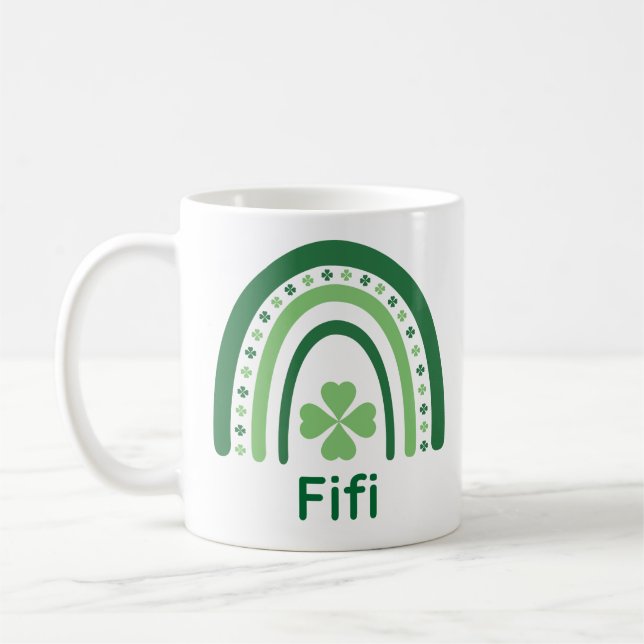 Mug Fifi Nom Clover Boho Arc-en-ciel (Gauche)