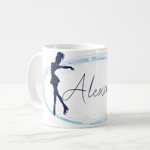 Mug Figure Patinage Girl Nom personnalisé