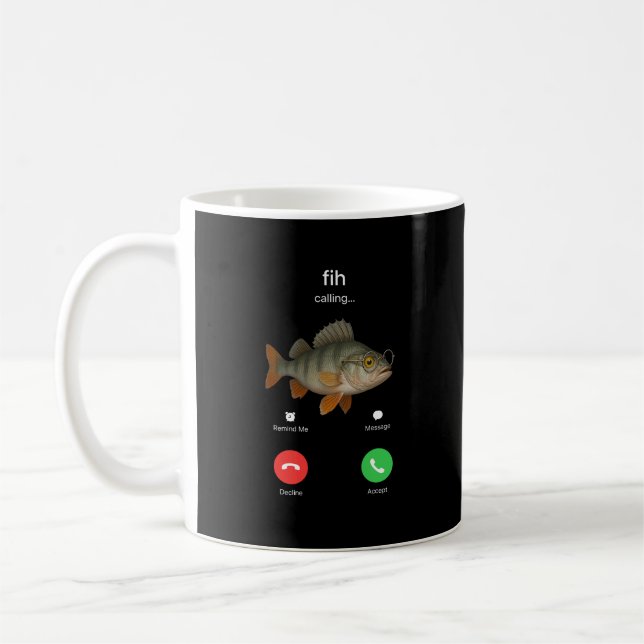 Mug Fih Appelant Me rappeler Message Refuser Accepter  (Gauche)