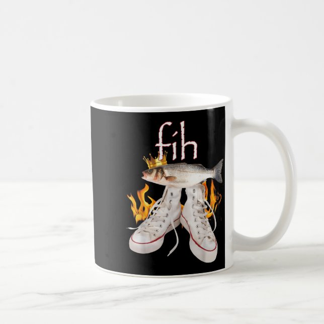 Mug Fih Scute Ss Mignon Sss Poisson Drôle Poisson Mal  (Droite)